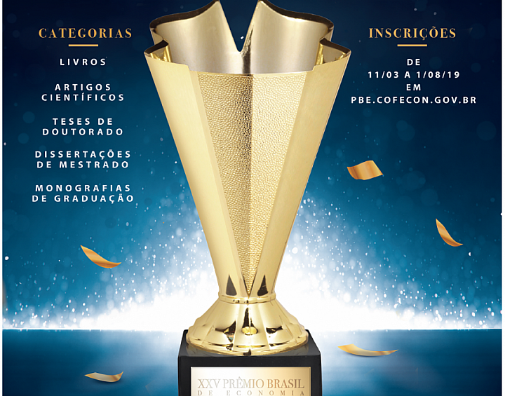 Cofecon abre inscrições para o 25º Prêmio Brasil de Economia - Corecon/SC