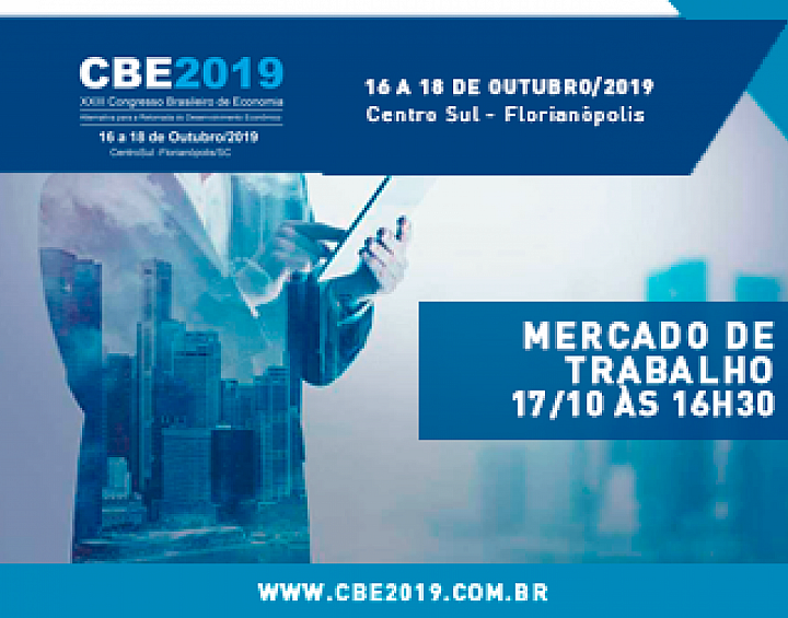 Mercado de trabalho é tema de debates no 23º Congresso Brasileiro de Economia - Corecon/SC