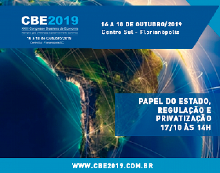 Privatizações serão tema de discussão no 23º Congresso Brasileiro de Economia - Corecon/SC